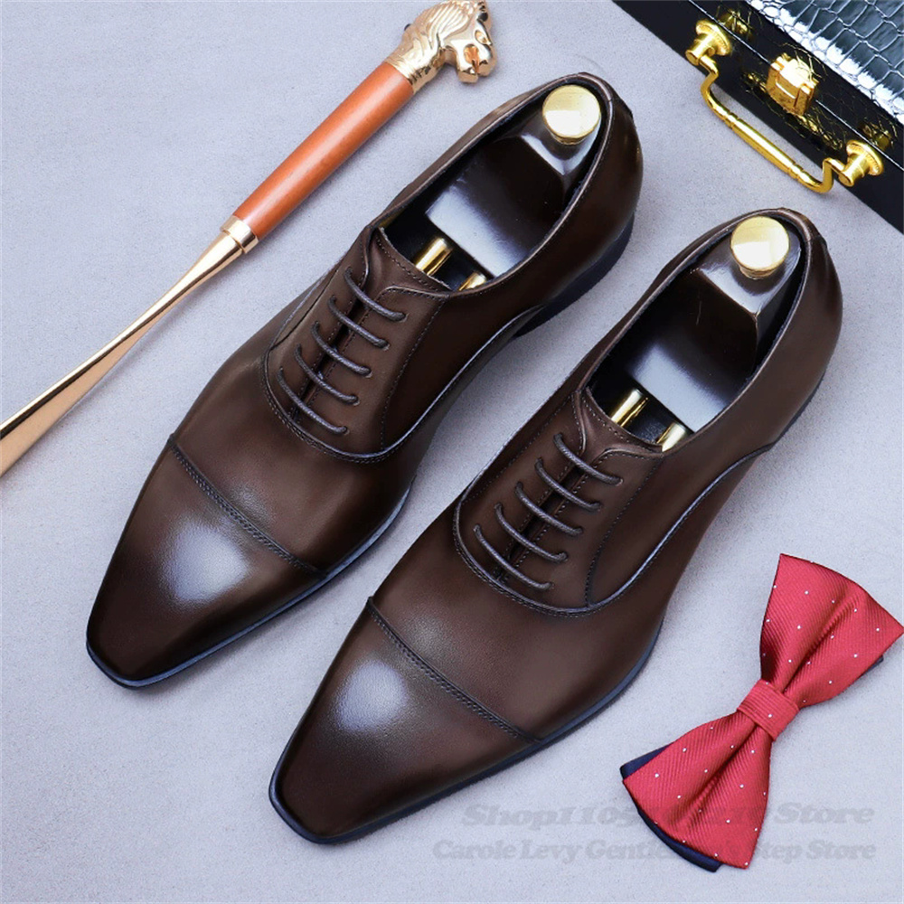 Men Oxford Leather Shoes New B - Men'S Shoes For Suits avaliação e preço