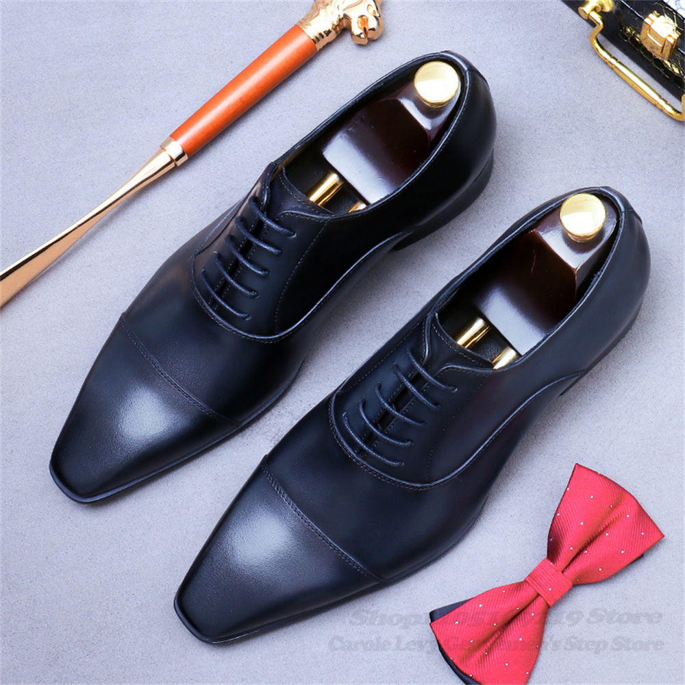 Men Oxford Leather Shoes New B - Men'S Shoes For Suits avaliação e preço