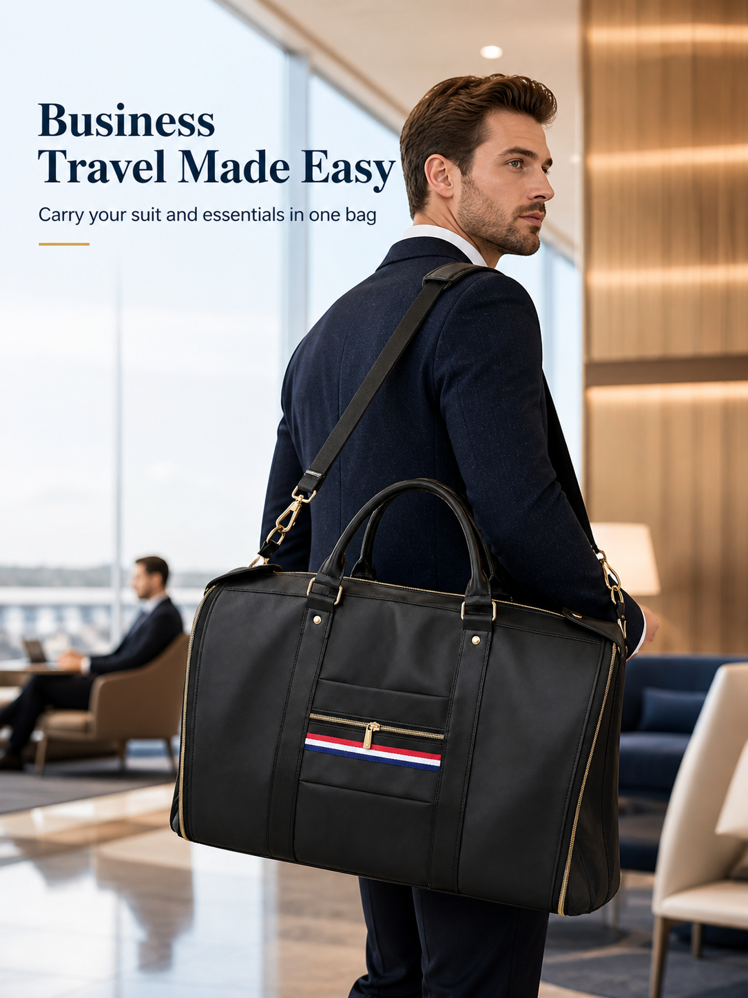 Premium Black Garment Duffel B - Men'S Shoes For Suits avaliação e preço