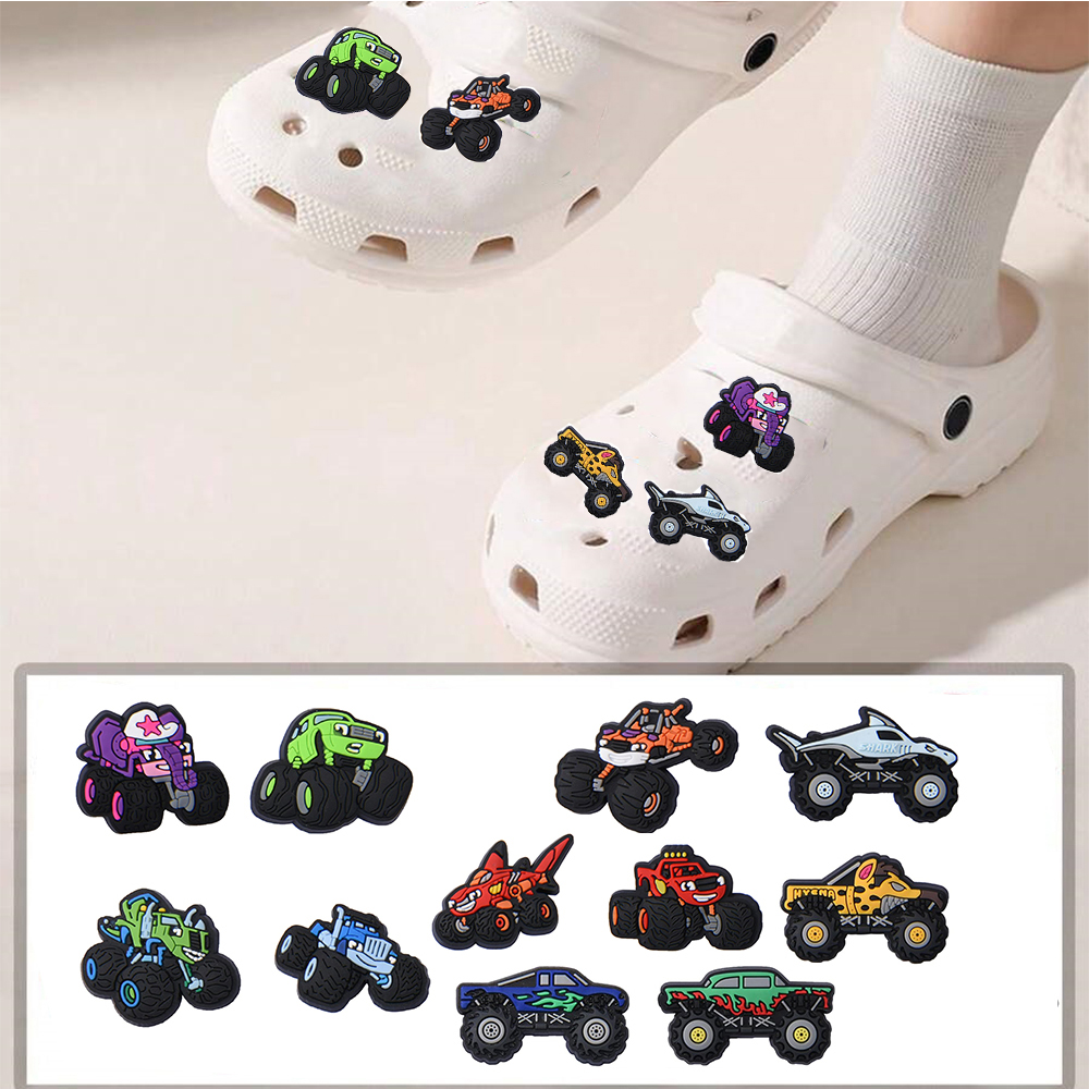 11Pcs Cars Cartoon Shoe Charms - Men'S Shoes Crocs avaliação e preço