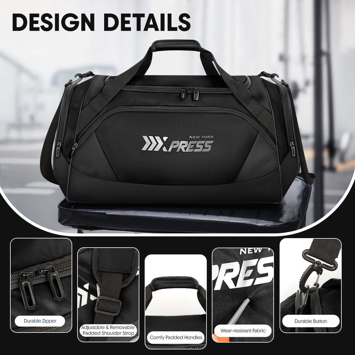 Travel Duffle Bag for Men Wome - Men'S Shoes York avaliação e preço