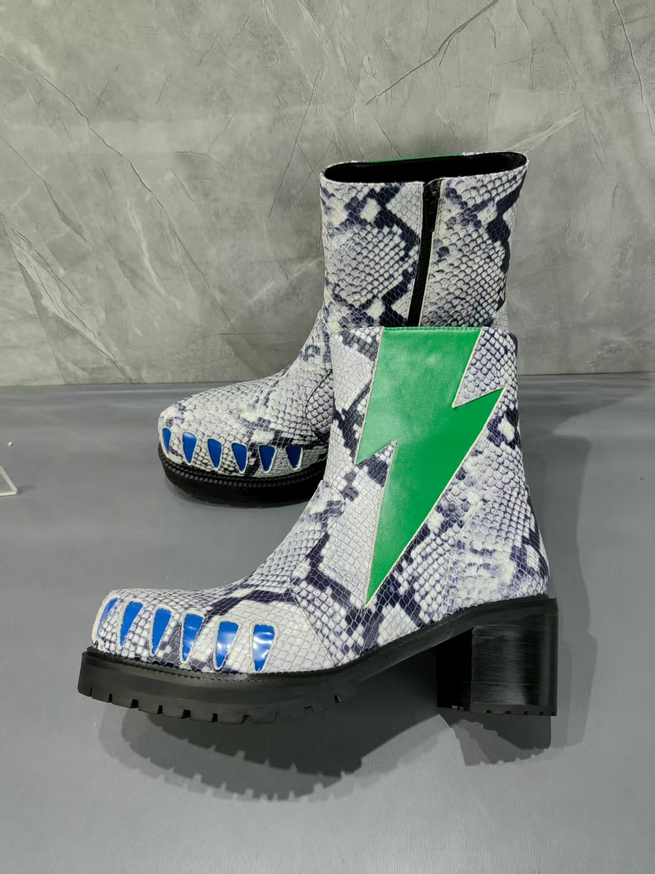 Rock - Inspired Snake Skin Pat - Men Shoes Rebel avaliação e preço