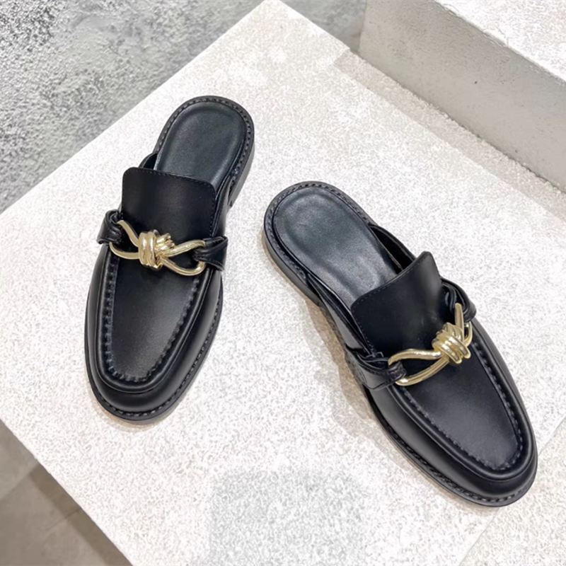 Metal Buckle Half Slippers For - Men'S Shoes Hugo Boss avaliação e preço