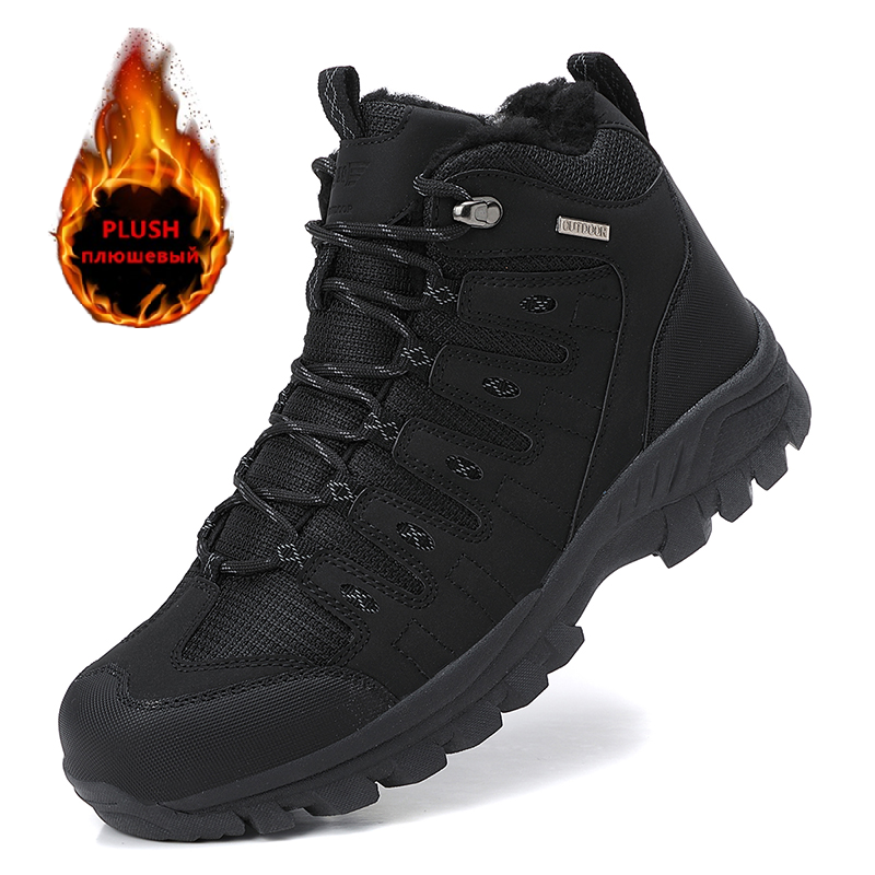 Winter Men's Boots Warm Plush  - Men'S Shoes Hoka Sale avaliação e preço