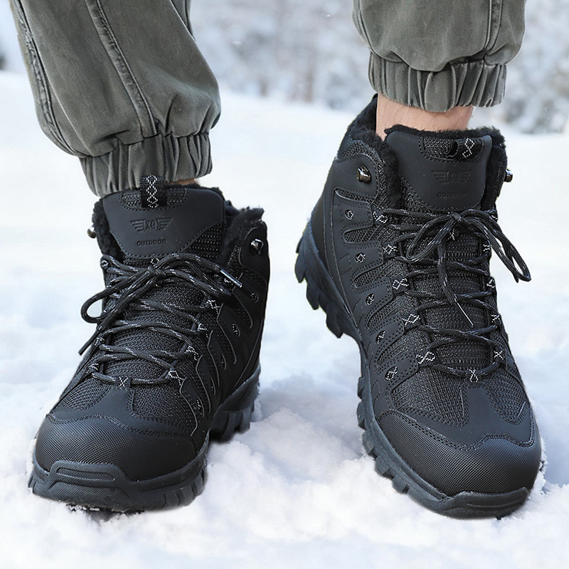 Winter Men's Boots Warm Plush  - Men'S Shoes Hoka Sale avaliação e preço