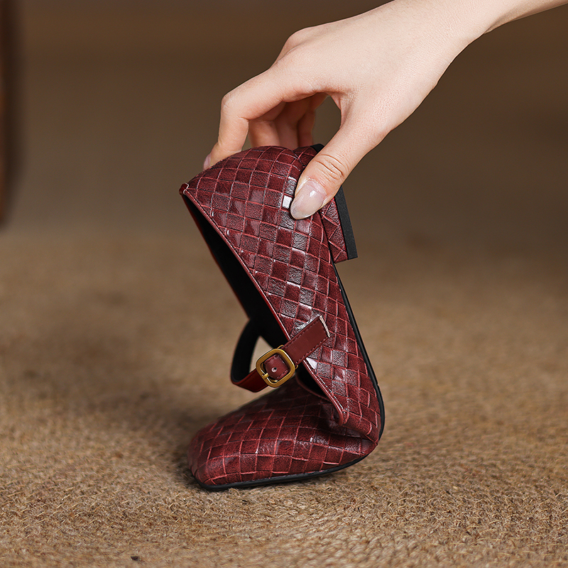 Woven Flat Bottom Mary Jane Wo - Men'S Shoes Slip On avaliação e preço