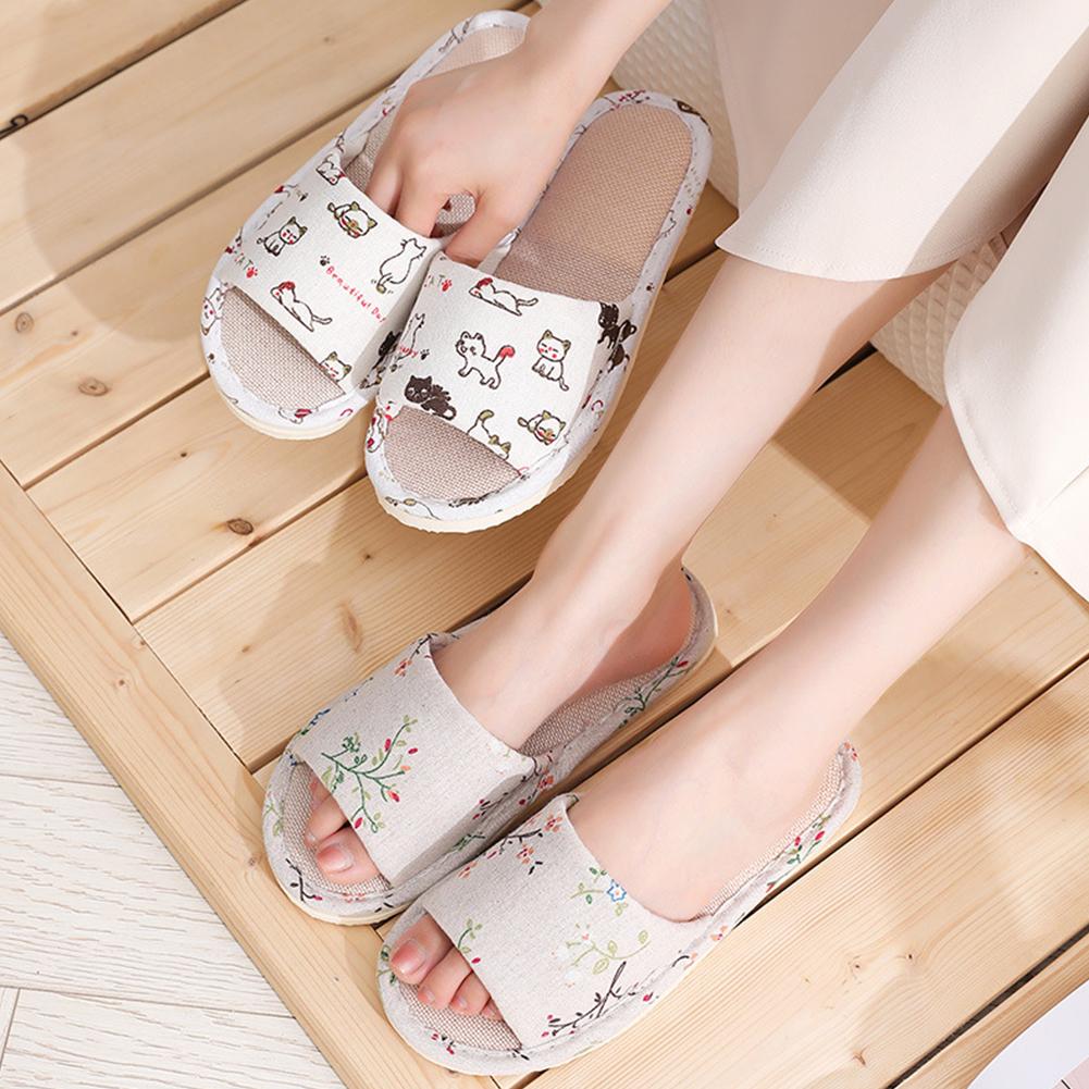 Women Flax Slippers Home Slipp - Men'S Shoes Slip On avaliação e preço