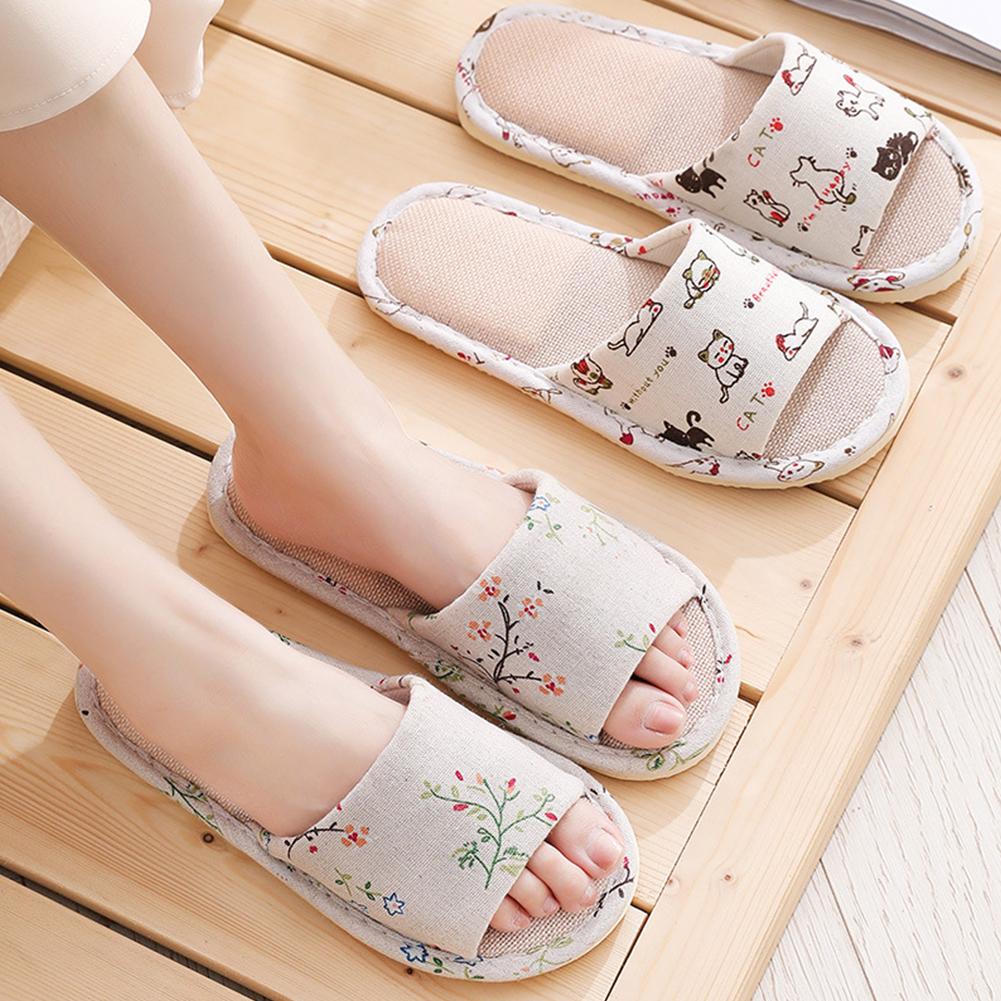 Women Flax Slippers Home Slipp - Men'S Shoes Slip On avaliação e preço