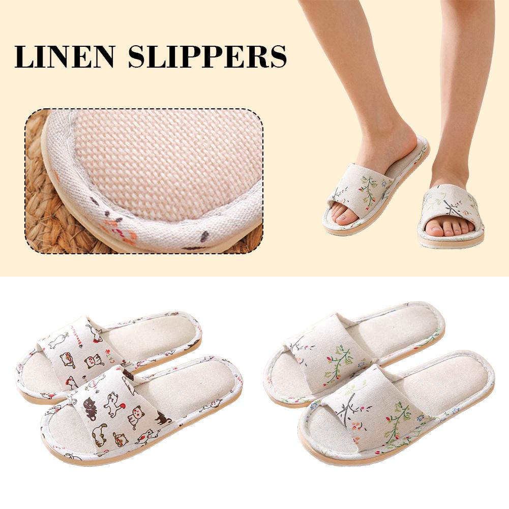 Women Flax Slippers Home Slipp - Men'S Shoes Slip On avaliação e preço