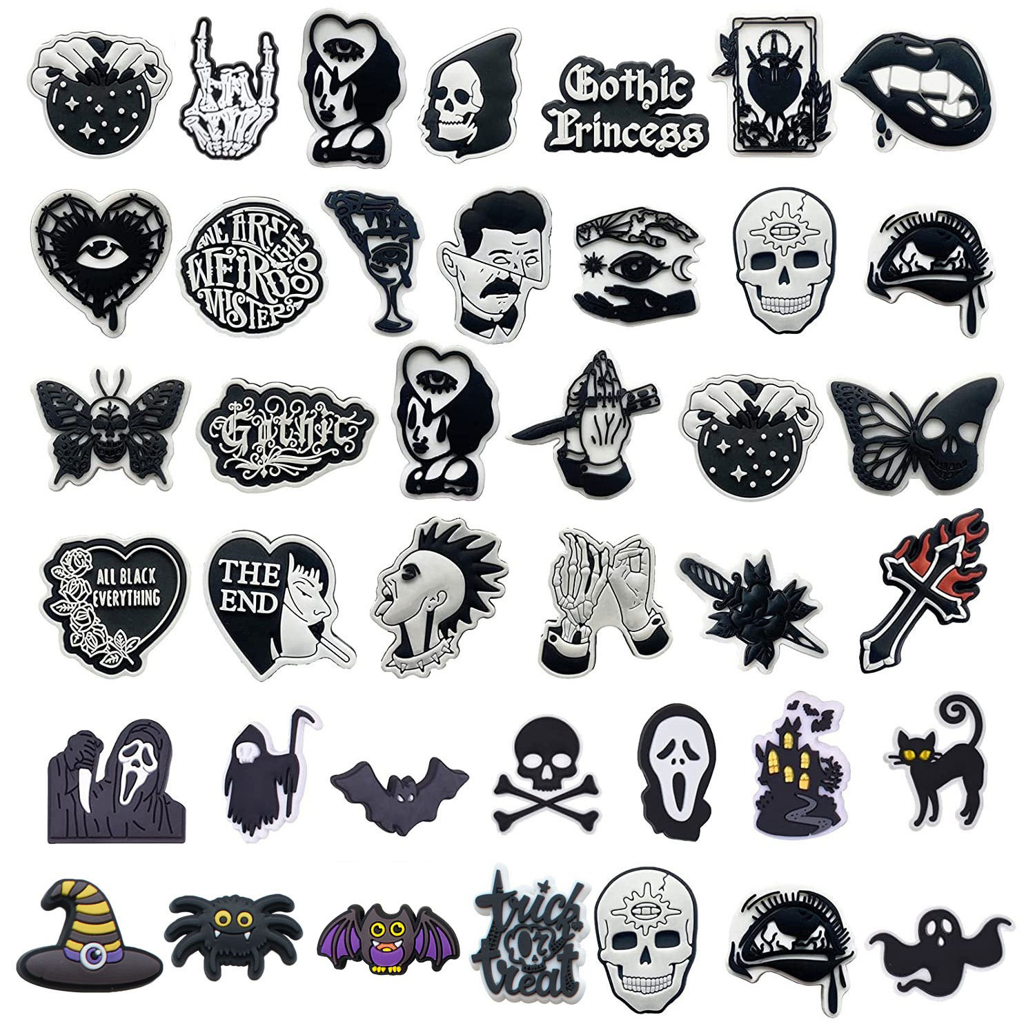 Horror Halloween Shoe Charms f - Men'S Shoes Crocs avaliação e preço