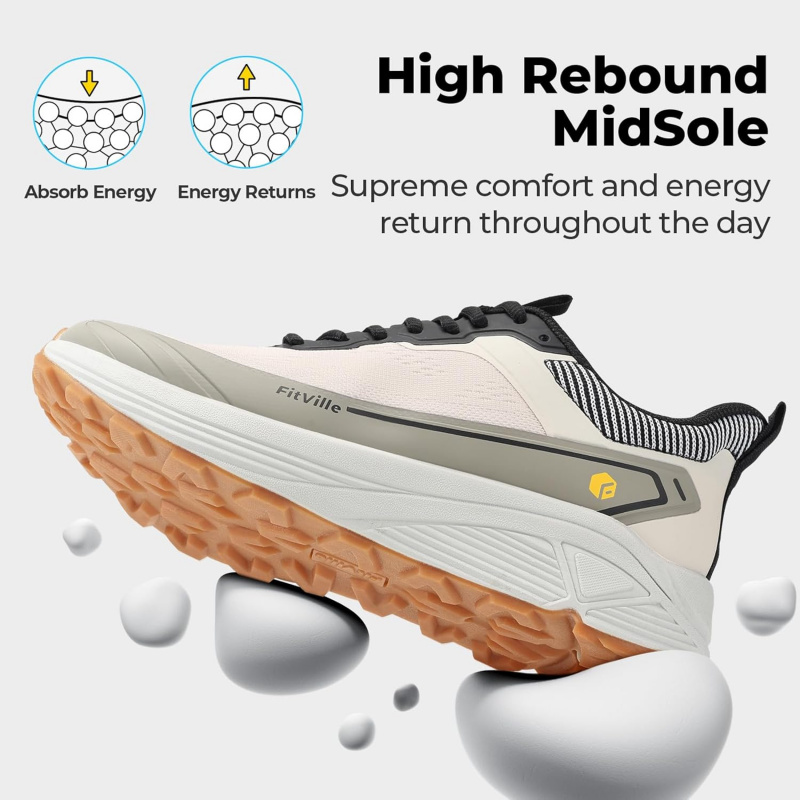FitVille Wide Walking Shoes Fo - Men'S Shoes V5 Rnr avaliação e preço