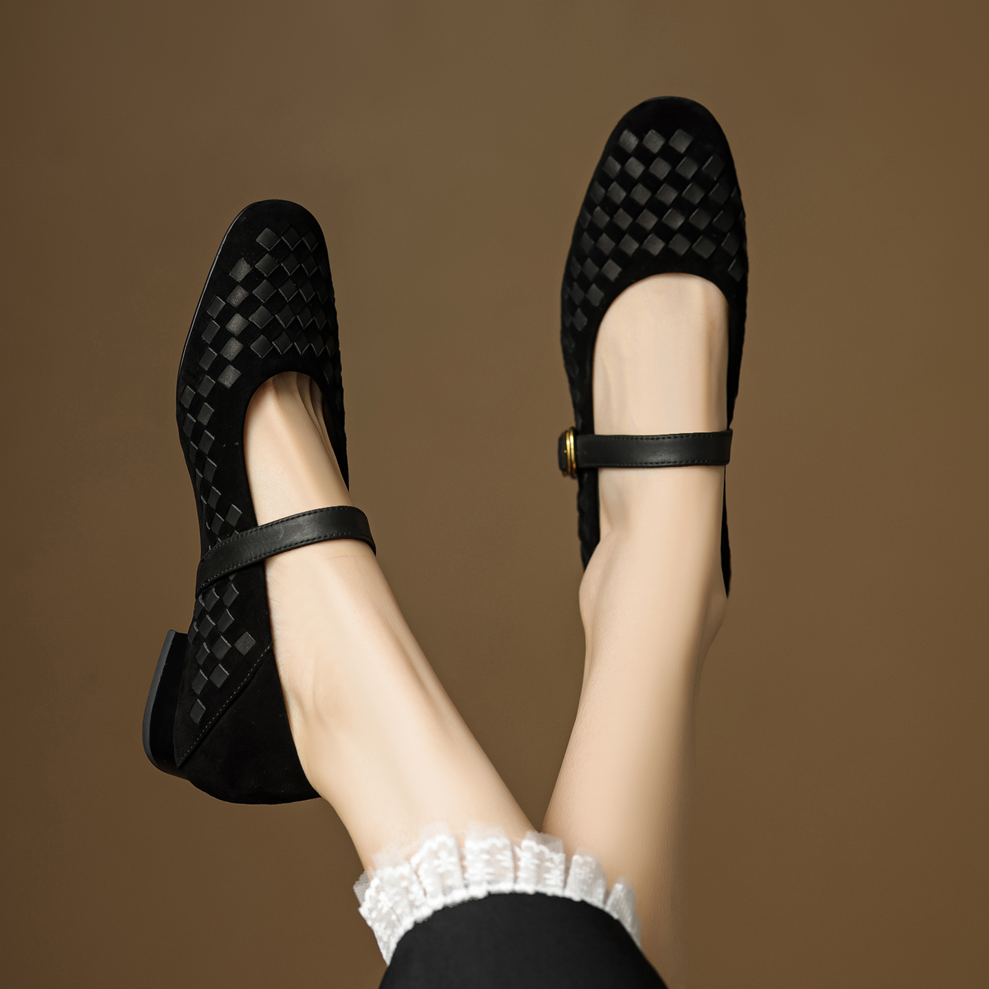 Handmade Genuine Woven Texture - Men'S Shoes Slip On avaliação e preço
