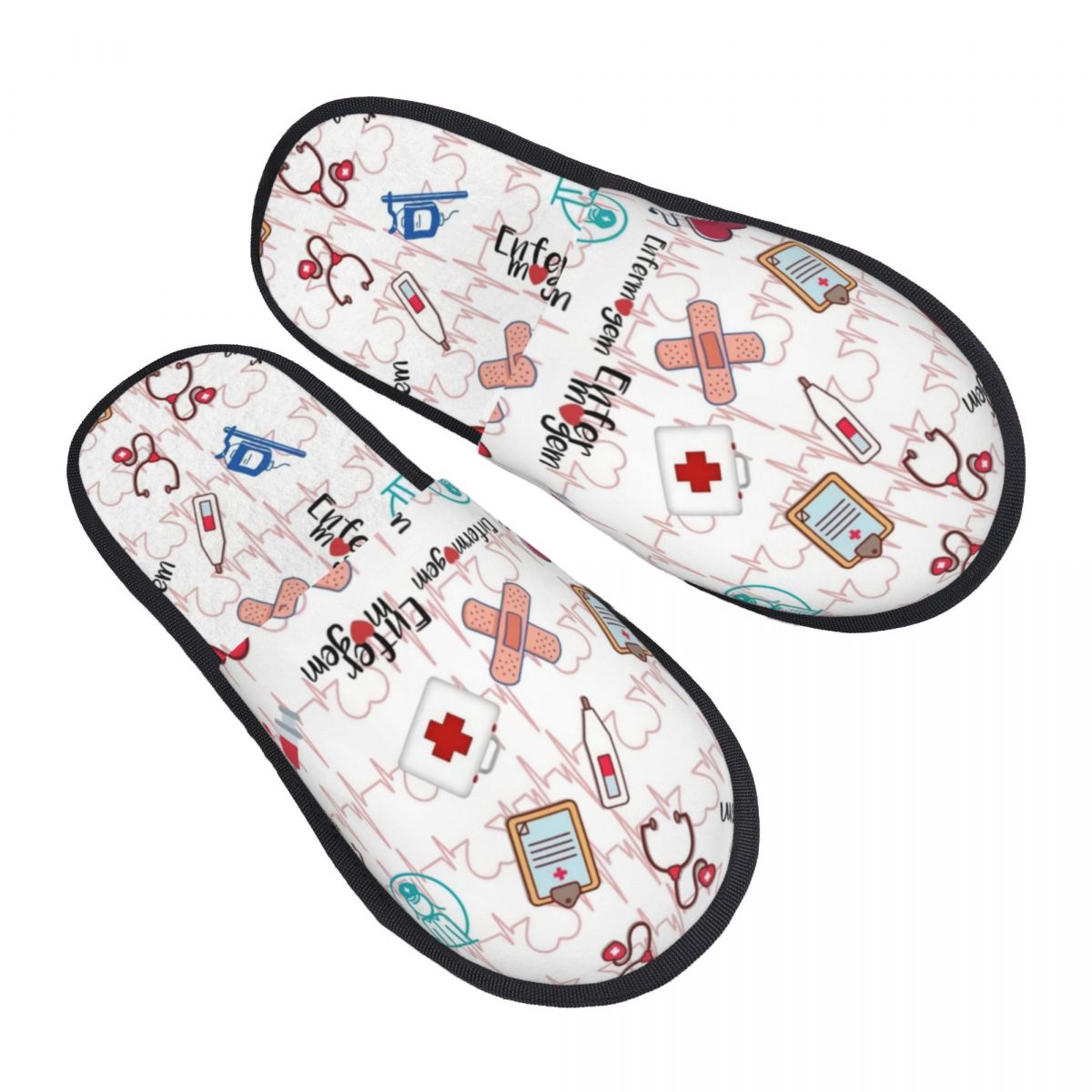 Print Heartbeat And Stethoscop - Men Shoes For Winter avaliação e preço