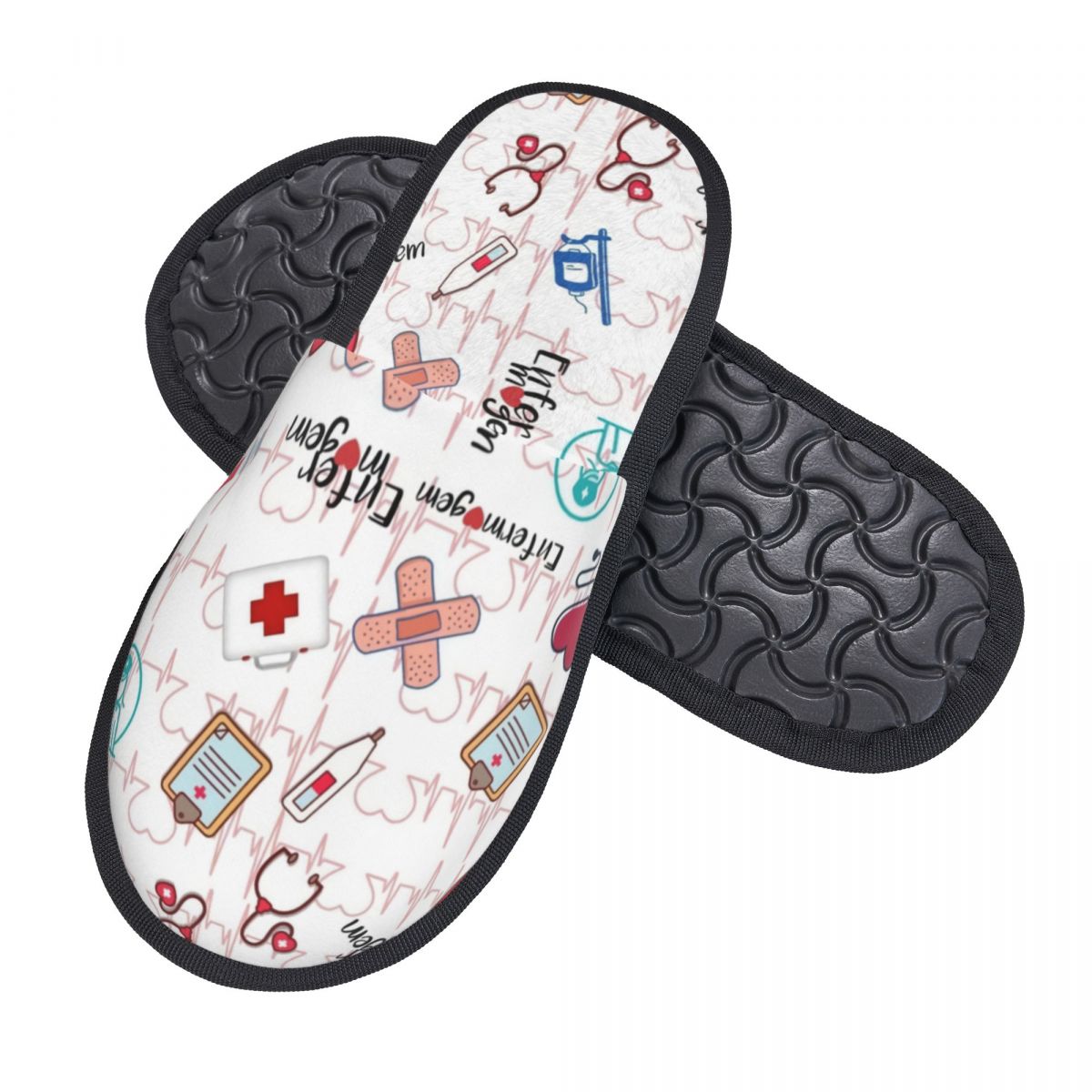 Print Heartbeat And Stethoscop - Men Shoes For Winter avaliação e preço