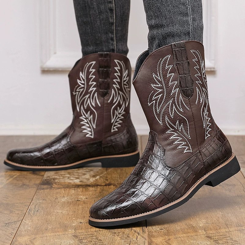 Men's Croc-Embossed Western Co - Men'S Shoes Crocs avaliação e preço
