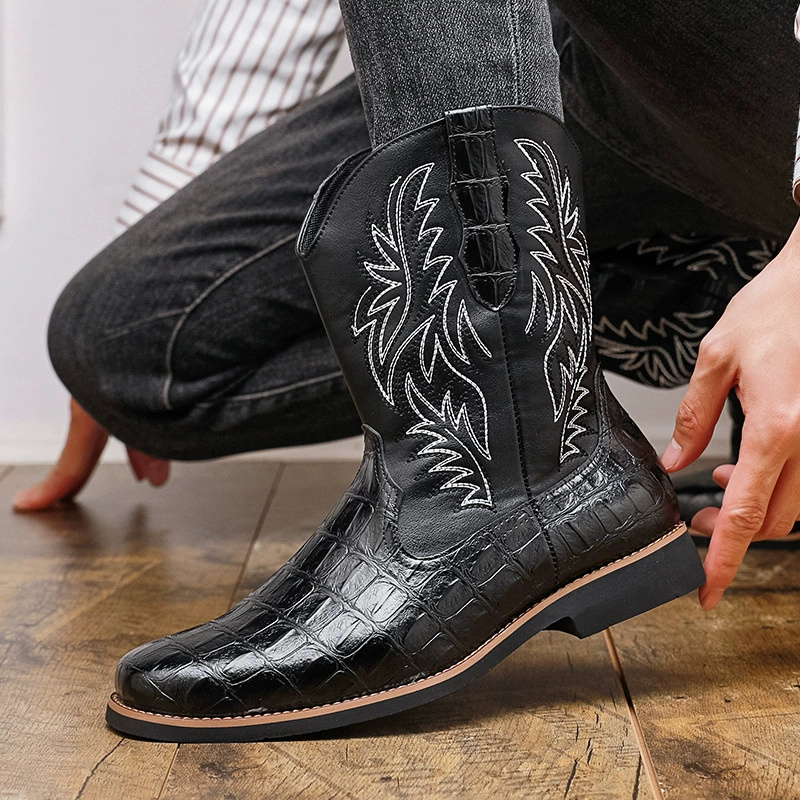 Men's Croc-Embossed Western Co - Men'S Shoes Crocs avaliação e preço