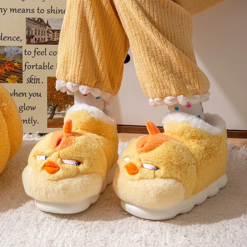 New Cute Cartoon Indoor Slippe - Men Shoes For Winter avaliação e preço