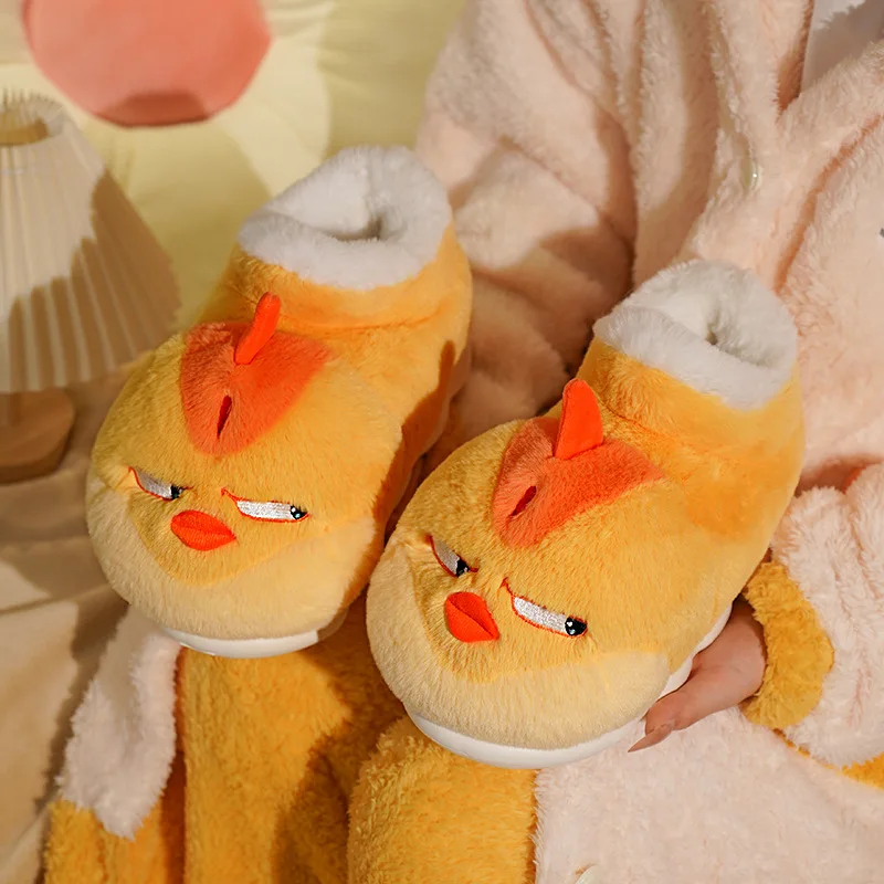 New Cute Cartoon Indoor Slippe - Men Shoes For Winter avaliação e preço