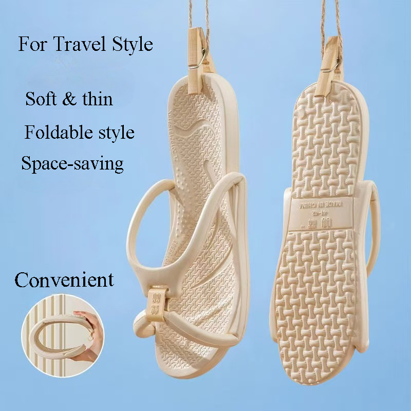 Foldable Travel Slippers Unise - Men'S Shoes Slip On avaliação e preço